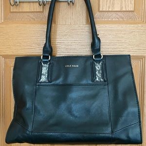 Cole Hann Black Leather Handbag